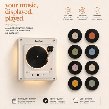 TuneVinyl™ Custom Music Box